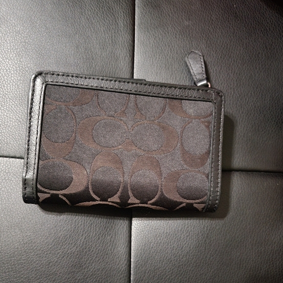 Coach Black and Brown Wallet - Picture 2 of 3